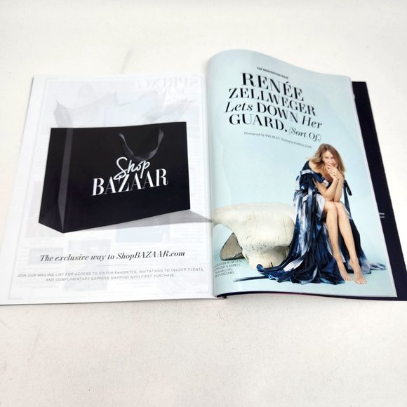 HARPER'S BAZAAR Magazine April 2022 Issue Jeans RENEE ZELLWEGER Reinvention - Picture 4 of 11